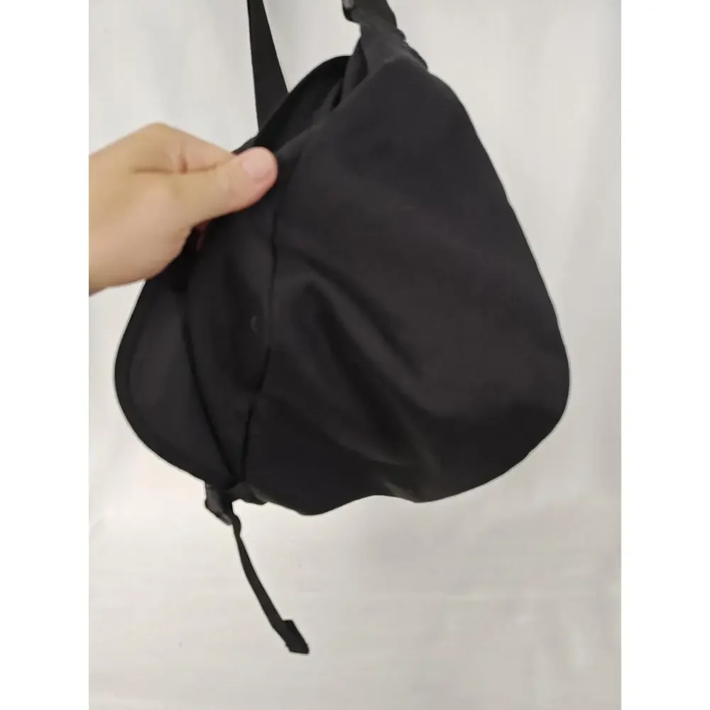 Eddie Bauer Travel Gear Messenger Bag Black Adjustable Strap Multi-Pocket‎